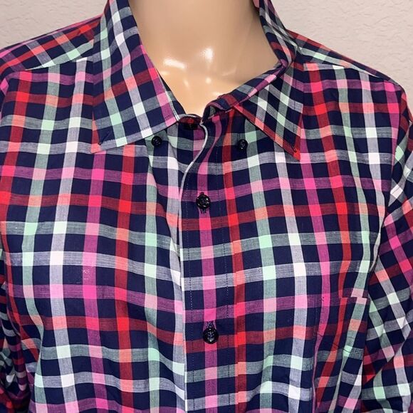 NWOT Cremieux classics plaid button down shirt - Picture 2 of 8